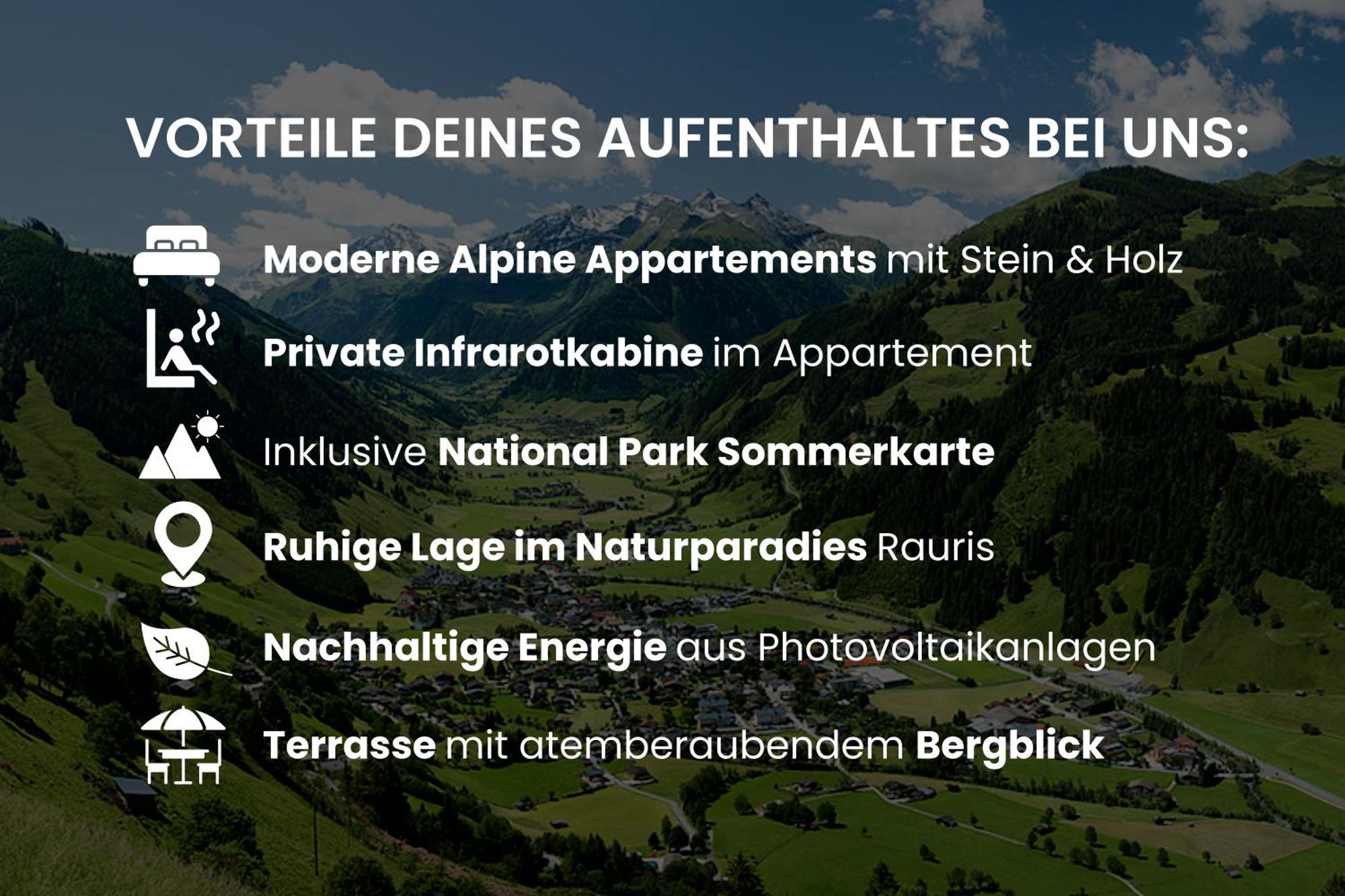 Alpine Goldquell - Infrarot Kabine, National Park Sommerkarte Und Bergblick Apartment *